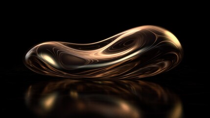 Wall Mural - 3d render of a distorted deformed blob in the style of liquid holographic iridescent background. gen