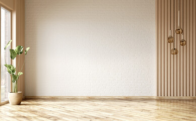 Empty room interior background. 3d rendering