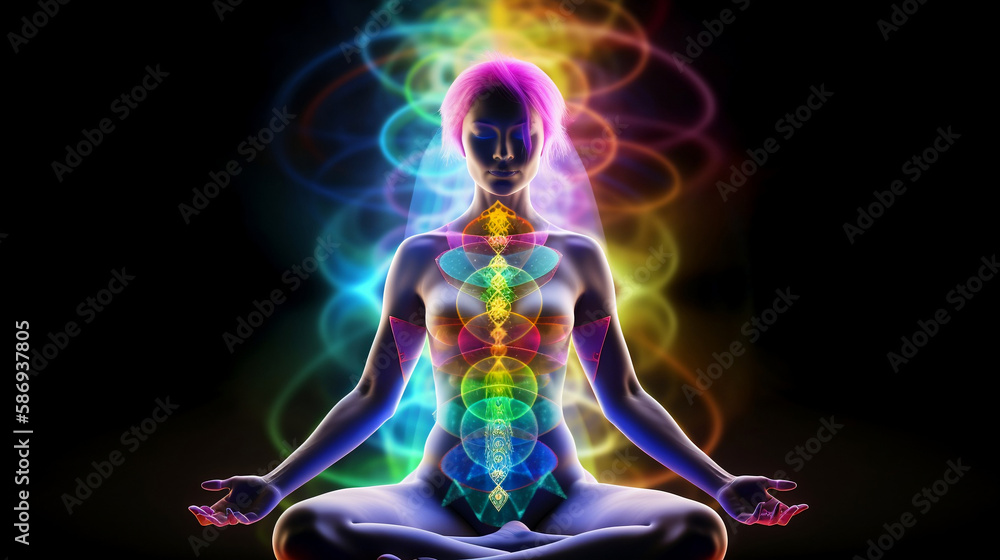 Concept of meditation and spiritual practice for enlightenment ...