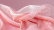 © ADDICTIVE STOCK - Abstract background of a semitransparent silk fabric of pink color. Generative AI