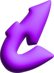 Wall Mural - 3d purple graffiti letter C