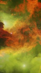 Wall Mural - vertical video 3d animation - Zooming into a nebula