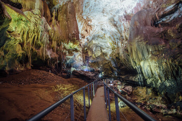 Poster - Inside touristic Prometheus Cave at Tskaltubo, Imereti region, Georgia