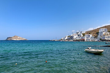 Wall Mural - Small port and village of Panormos in the island of Tinos, Dodecanese islands, Greece