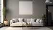 © SpringsTea - Canvas mockup modern living room generative art