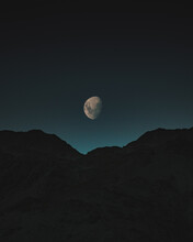 Moon In Night Sky