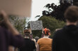 © Scopio - Banner with words ' do the right thing' held at protest