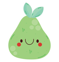 Poster - kawaii pear design