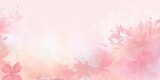 Fototapeta Motyle - Watercolor pink floral background Generative Art