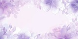 Fototapeta Motyle - Watercolor purple floral background Generative Art