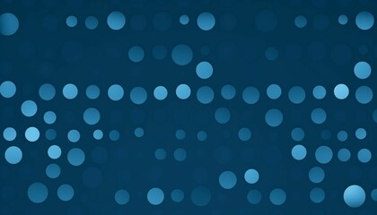 blue pattern background polka dots of various sizes, generative ia
