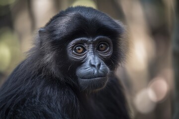 Wall Mural - Thailand Gibbon. Generative AI