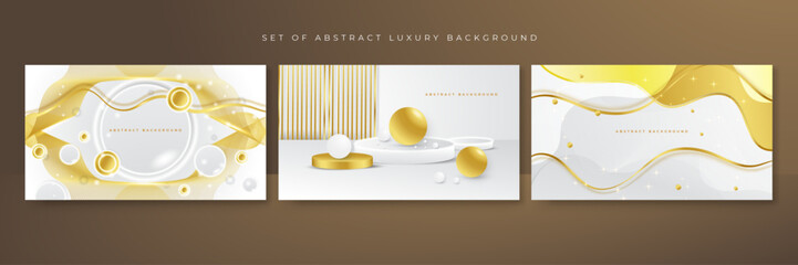 Modern gold white geometric background with luxury abstract golden and gray lines. Luxury decoration golden pattern, halftone gradients. You can use for ads, posters, templates, covers, banners.