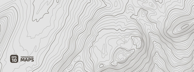 Wall Mural - the stylized height of the topographic contour in lines and contours. the concept of a conditional g