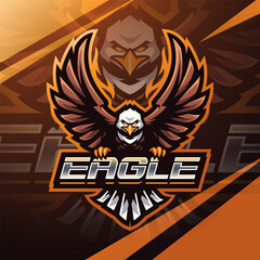 Wall Mural - Eagle esport mascot logo design