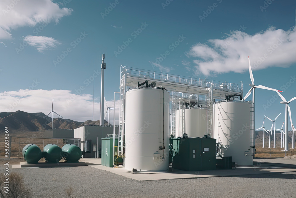 Green Hydrogen renewable energy production facility - green hydrogen ...