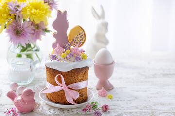 Wall Mural - traditional easter cake kulich