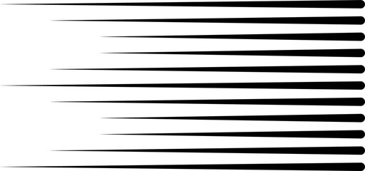 Speed motion horizontal lines, stripe texture icon