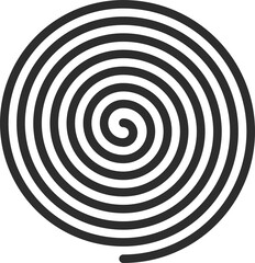 Canvas Print - Hypnotic spiral, speed line in circle form, radial