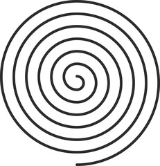 Wall Mural - Spiral swirl motion, coil twirl icon, circle waves