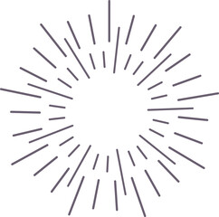Sunburst explosion of rays, sunbeam sunburst icon