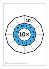 Multiplication Table. Times table target circle worksheet. Multiplication circle. Multiplication Table on white background. Times Table Worksheet Circles
