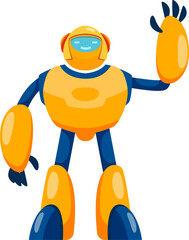 Aufkleber - Ai intelligence future robot machine waving hand