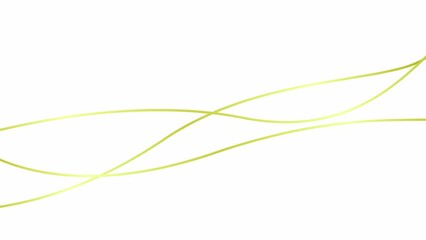 Wall Mural - Animated stripes. Three golden bars. Decorative lines. Waves gradually changes shape. Looped video. Flat vector illustration isolated on a white background.