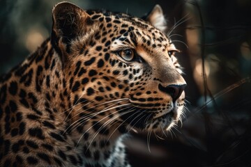 Sticker - Leopard. Generative AI