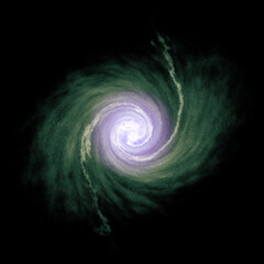 Wall Mural - spiral galaxy in space with stars