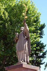 Poster - Marcellinus-Statue in Seligenstadt