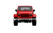 front view of red jeep, car transparent background
