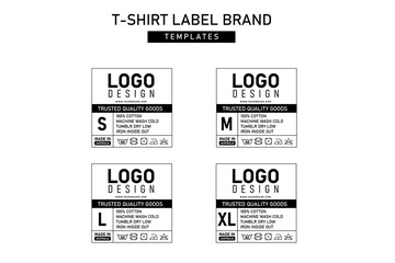 Clothing label tag graphic design