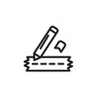 © Bledos studio - Fabric Marker Sew Outline Icon
