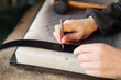 Small business of making leather goods