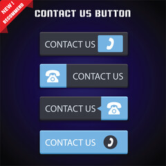 Wall Mural - cta web button collection