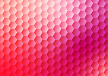 Abstract Gradient Pink Hexagon Pattern Decorations Line Modern Style Vector Background