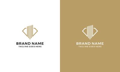 Finance diamond Logo icon vector template 