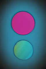 Canvas Print - Abstract colorful background with circles. Generative AI