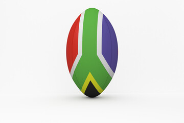 Wall Mural - South African flag rugby ball