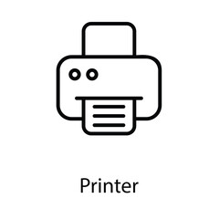 Wall Mural - Printer icon design stock illustration