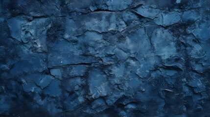 Wall Mural - Dark Blue Rough Grainy Stone or Concrete Wall Texture Background