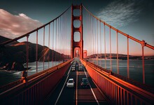 Golden Gate Bridge. Generative AI