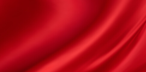 Abstract red fabric with soft wave texture background