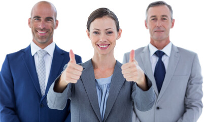 Poster - Business colleagues smiling at camera