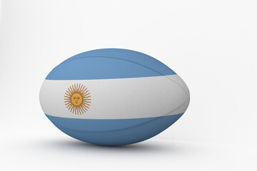 Wall Mural - Argentinian flag rugby ball