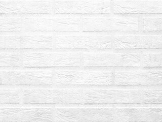 Wall Mural - Modern white brick wall texture background.