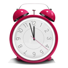 Poster - Pink twin bell alarm clock