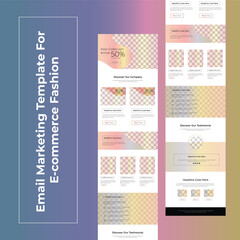Wall Mural - Email marketing Newsletter Template for e commerce Fashion services