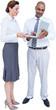 © vectorfusionart - Business people using laptop